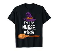 Costume da Strega con Scritta I'm The Nurse Maglietta