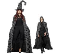 Costume Da Strega Deluxe Per Adulti Con Mantello Per Halloween Accessori Da Uomo