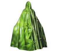 Costume da strega di bambù dopo la pioggia, costume horror per Halloween, con mantello con cappuccio, per uomo, perfetto per cosplay e feste