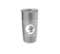 Costume da strega di base con un gatto per le streghe di Bicchiere termico in acciaio inox doppia parete