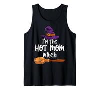 Costume da Strega di Halloween con Scritta I'm The Hot Mom Canotta