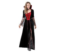 Costume da strega medievale per Halloween, da donna, retrò, per | maniche lunghe, design da strega, versatile, costume rinascimentale, comodo, per festival, carnevale, Halloween