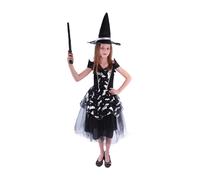 Costume da strega per bambini con motivi di pipistrelli