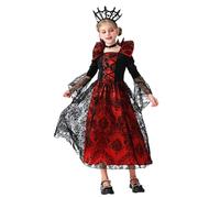Costume da strega per bambini, vestaglia da vampiro per Halloween, 6-16 anni