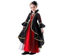 Costume da strega per Halloween per bambini, per travestimento da bambina e ruolo, per cosplay, motivo: racconto, Halloween, 5-12 anni