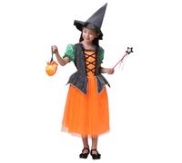 Costume Da Strega Per Ragazze Vestito Masquerade Cosplay Carnevale Sera E