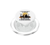 Costume da strega vino e pastore tedesco divertente di PopSockets PopGrip per MagSafe
