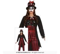 Costume Da Strega Voodoo Donna Per Halloween Elegante UK 8-16 In Poliestere