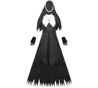 Costume Da Suora Spaventoso Accessori E Abbigliamento Cosplay Halloween | Costume Halloween Horror Per Le Donne Cosplayer Carnevale Spettacolo Sul Palco Eventi A Tema Ballo Mascherato Pezzi Di Tea
