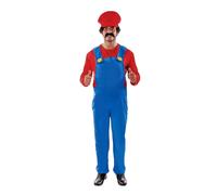 Costume Da Super Idraulico Taglia Forte