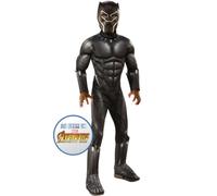 Costume Da Supereroe Deluxe Per Bambini Black Panther Avengers Di Halloween