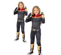 Costume Da Supereroe Per Bambine Di Captain Marvel Per Il Giorno Del Libro