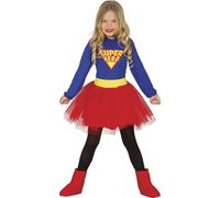 Costume da Supereroe tutù per Bambina M-(7/9 Anni)