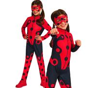 Costume Da Supereroe Ufficiale Per Ragazze Miraculous Ladybug Con Maschera