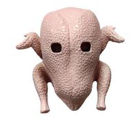 Costume da tacchino, in lattice, a testa intera, simulazione di pollo, divertente maschera animale, costumi di Halloween per il Ringraziamento, Carnevale, cosplay, feste, costume tacchino testa di