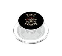 Costume da teschio pirata Bruh I'm a Pirate Lazy Halloween PopSockets PopGrip per MagSafe