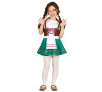 Costume da tirolese cameriera bavarese festa della birra bambina