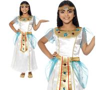 Costume Da Toga Egiziana Cleopatra Deluxe Per Bambini Nuovo