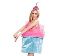 Costume da Torta Abito da Cupcake senza maniche per cosplay con cappello