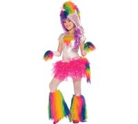 Costume da tut da unicorno arcobaleno, taglia media