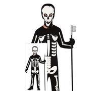 Costume da tuta da bambina scheletro per costume da terrore 5-6 anni