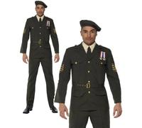 Costume Da Ufficiale Dell'Epoca Bellica Deluxe Per Uomo, Uniforme Militare