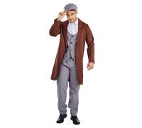 Costume Da Uomo Adulto Gangster Con Cappello A Punta