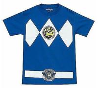 Costume Da Uomo Autentico Mighty Morphin I Am Blue Power Ranger Rangers S-2XL