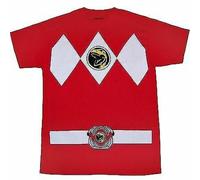 Costume Da Uomo Autentico Mighty Morphin I Am Red Power Ranger S-4XL