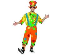 Costume Da Uomo Clown Toots Il Giocoliere Adulto Standard