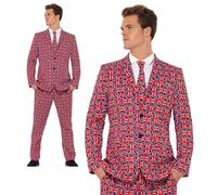 Costume Da Uomo Con Bandiera Del Regno Unito Per Eurovision E Olimpiadi