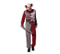 Costume da uomo da clown spaventoso, Halloween