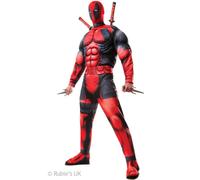 Costume Da Uomo Deluxe Di Deadpool Marvel Comic Supereroe Per Halloween
