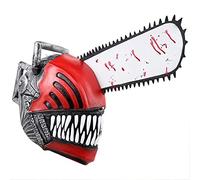 Costume da uomo Denji Motosega, cosplay, uniforme, maschera lattice, casco Halloween, Carnivale, accessori scena, anime