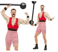 Costume Da Uomo Forte Del Circo Muscoloso Wrestler Boxer Abbigliamento Elegante