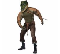 Costume da uomo Gator Man per Halloween - verde - Large/X-Large