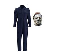 Costume da uomo per Halloween e cosplay, costume Michael Miles, tuta uniforme per Halloween con maschera di Michael Myers, tuta per feste e carnevale (senza maschera)