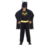 Costume da Uomo Pipistrello Mantello Bambino S1-(5/6 Anni)