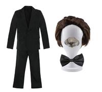 Costume da uomo ratto viziato 5 pezzi blazer pantaloni parrucca naso set...