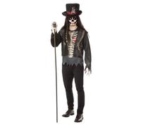 Costume Da Uomo Voodoo Stregone Halloween Con Cappello