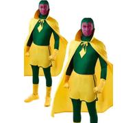 Rubie's Costume ufficiale Disney Marvel Vision da uomo, costume per adulti, Come mostrato, Standard