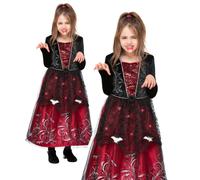 Costume Da Vampiressa Deluxe Per Ragazze Halloween Con Luci