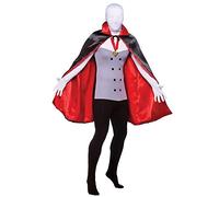 Costume da vampiro per adulti, costume per Halloween, con mantello e medaglione, spaventoso costume da morphsuit non morti