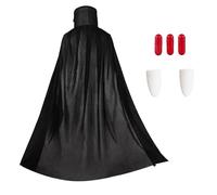 Costume da vampiro per Halloween, con denti da vampiro, costume da vampiro, costume da dracula, costume da strega per Halloween, carnevale