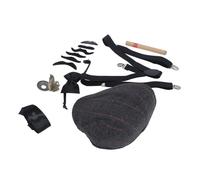 Costume da Vecchio per Bambini, Nonno per Bambini -Costume y Clamp/Holder Imbracatura a Cintura Regolabile per Mascherare (Set 3)