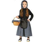 Costume da Venditrice di Castagne per Bambina S1-(5/6 Anni)