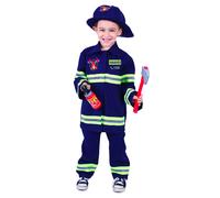 Costume da vigile del fuoco per bambini con scritta ceca, taglia S