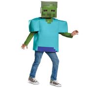 Costume da Zombie Classico per Bambini, Verde, Medio/(7-8)