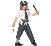 Costume da Zombie da Poliziotto Punte per Bambino S1-(5/6 Anni)