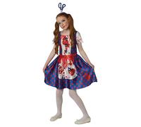 Costume Da Zombie Per Bambine Rag Doll Halloween Abito Elegante